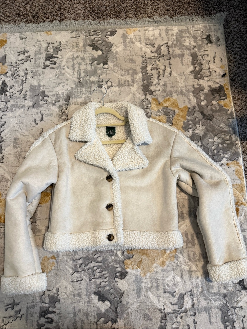 Cream Crop Jacket
